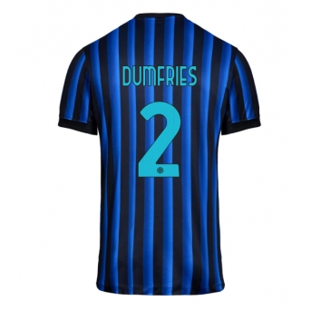 Inter Milan Denzel Dumfries #2 Maglia Gara Casa Repliche 2025-26 Maniche Corte